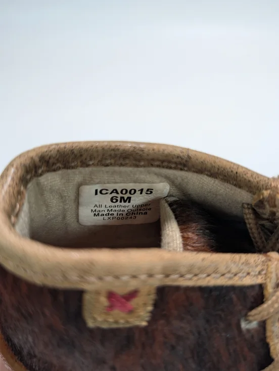 Twisted X Infant Girls' Brindle Chukka Driving Mocs - Picture 8 of 9